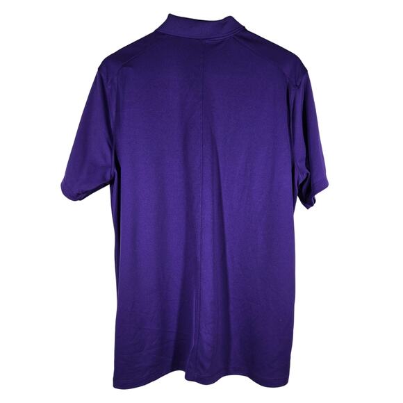 Nike Golf Dri Fit GoDaddy Short Sleeve Polo L Purple - Picture 2 of 12